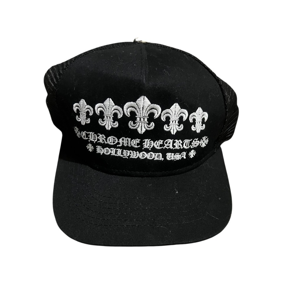 Chrome Hearts Black and White Logo Hat